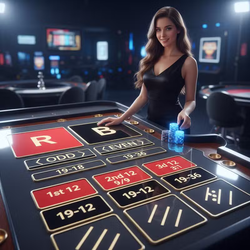 Apuestas externas de ruleta