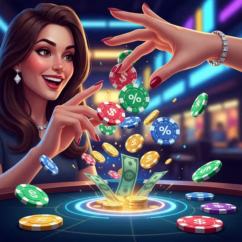 Concepto de cashback en casino