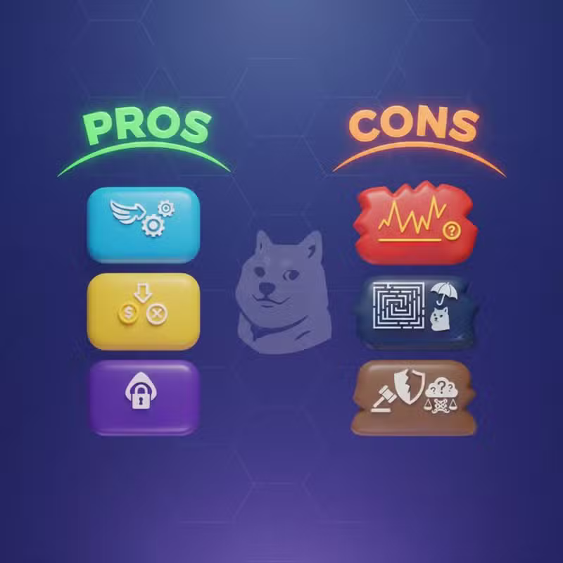 Ventajas y desventajas de usar Dogecoin