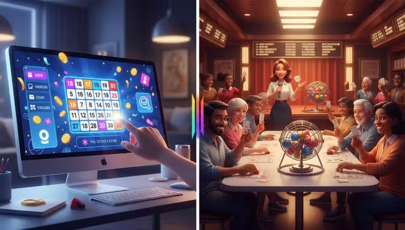 Comparación entre bingo online y bingo presencial