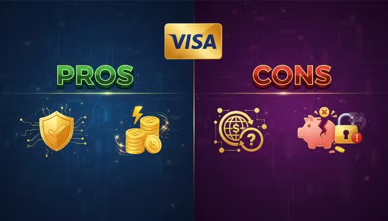 Ventajas y desventajas de usar Visa en casinos