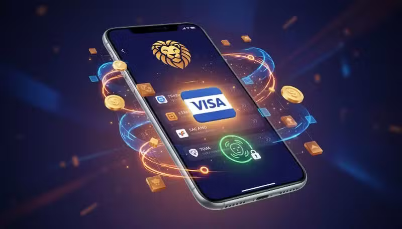 App móvil de LeoVegas con Visa y reconocimiento facial