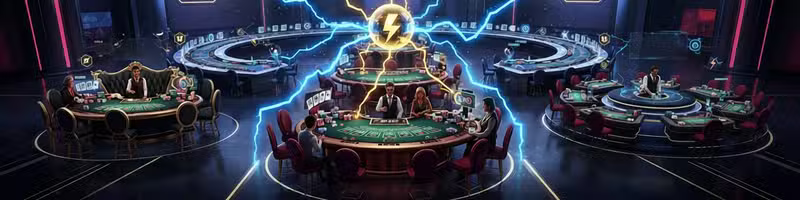 Variantes de blackjack en vivo, como Lightning