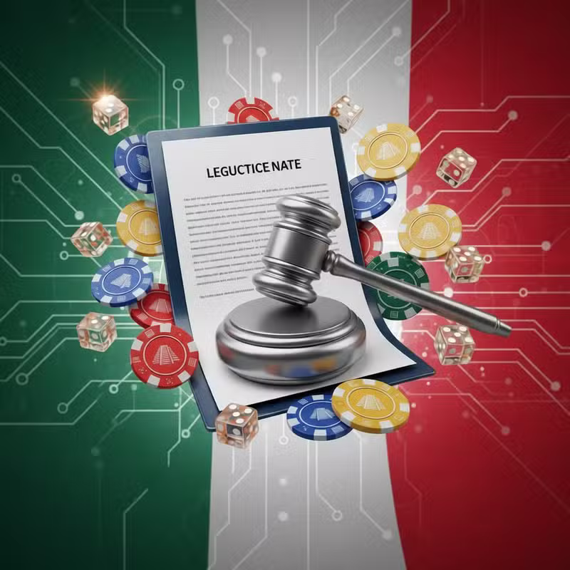Documento legislativo y fichas de casino