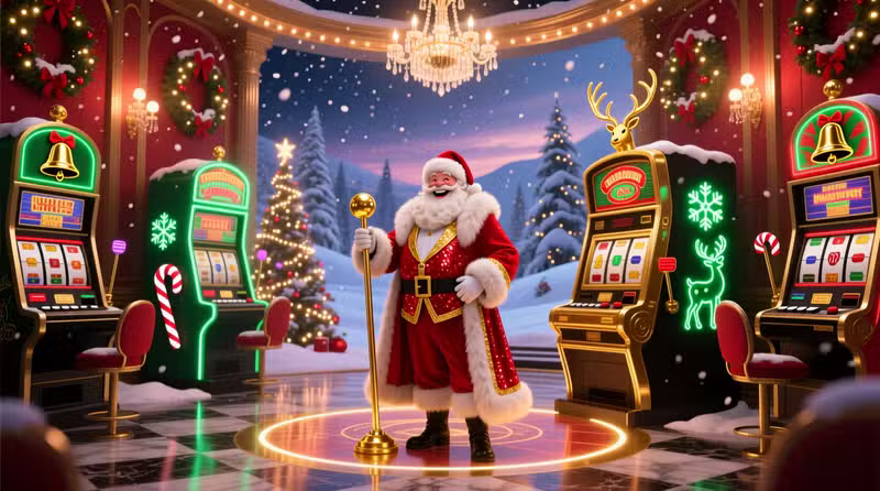 slots navideñas con temática de Santa Claus