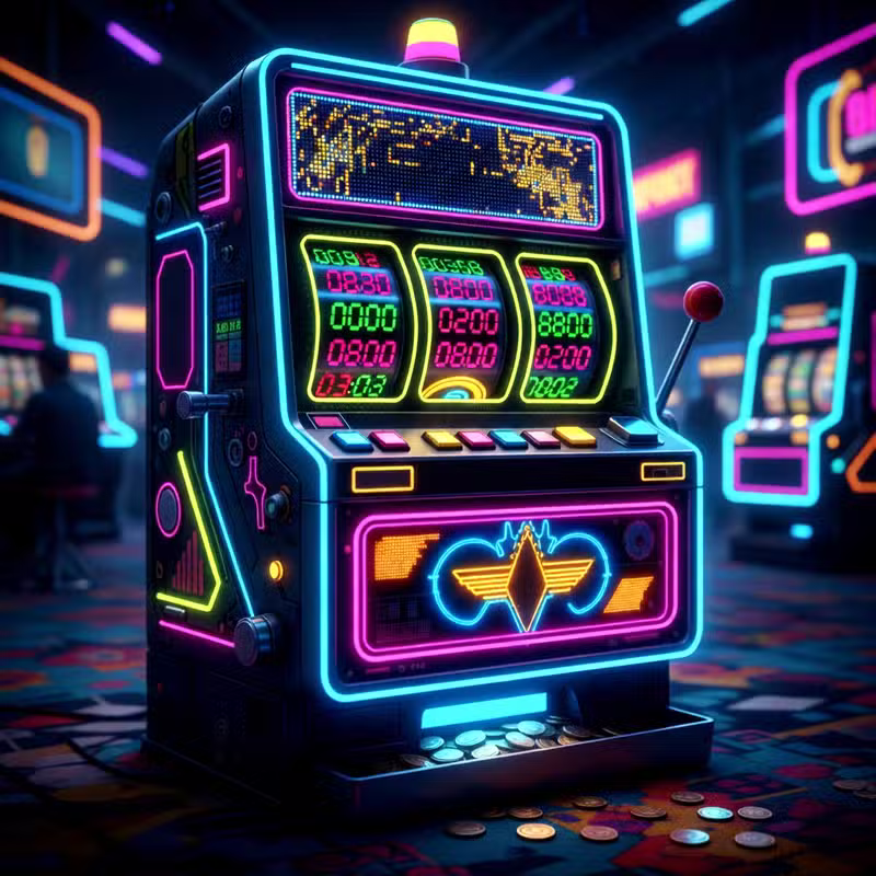 Slot machine con números aleatorios