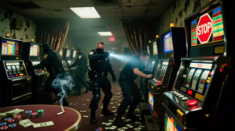 máquinas tragamonedas incautadas