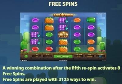 Reel Rush FREE SPINS