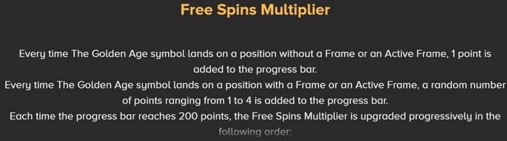 Rome The Golden Age FREE SPINS MULTIPLIER