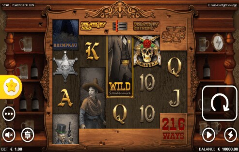 El Paso Gunfight Theme & Graphics