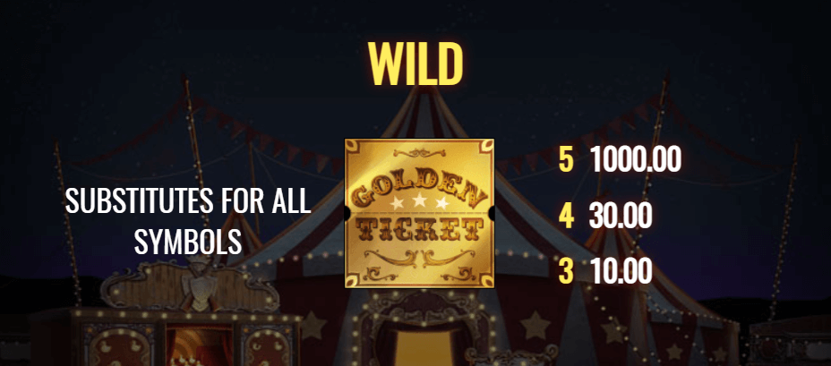 Golden Ticket Wild Symbol