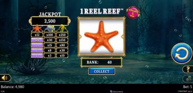 1 Reel Reef jackpot