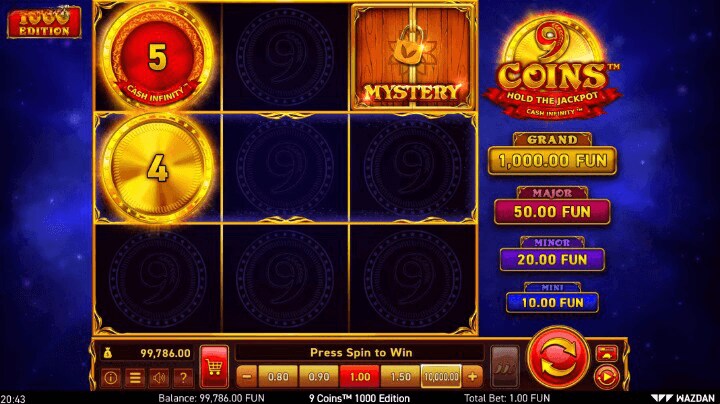 9 Coins™ 1000 Edition Theme and Design