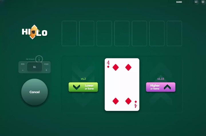 Hi-Lo (Turbo Games) Theme & Design