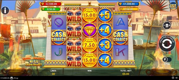 Queen Of The Pyramids Mega Cash Collect Theme