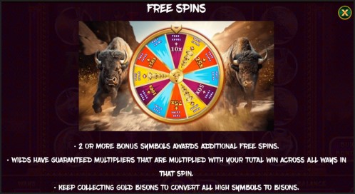 Bison Gold FREE SPINS