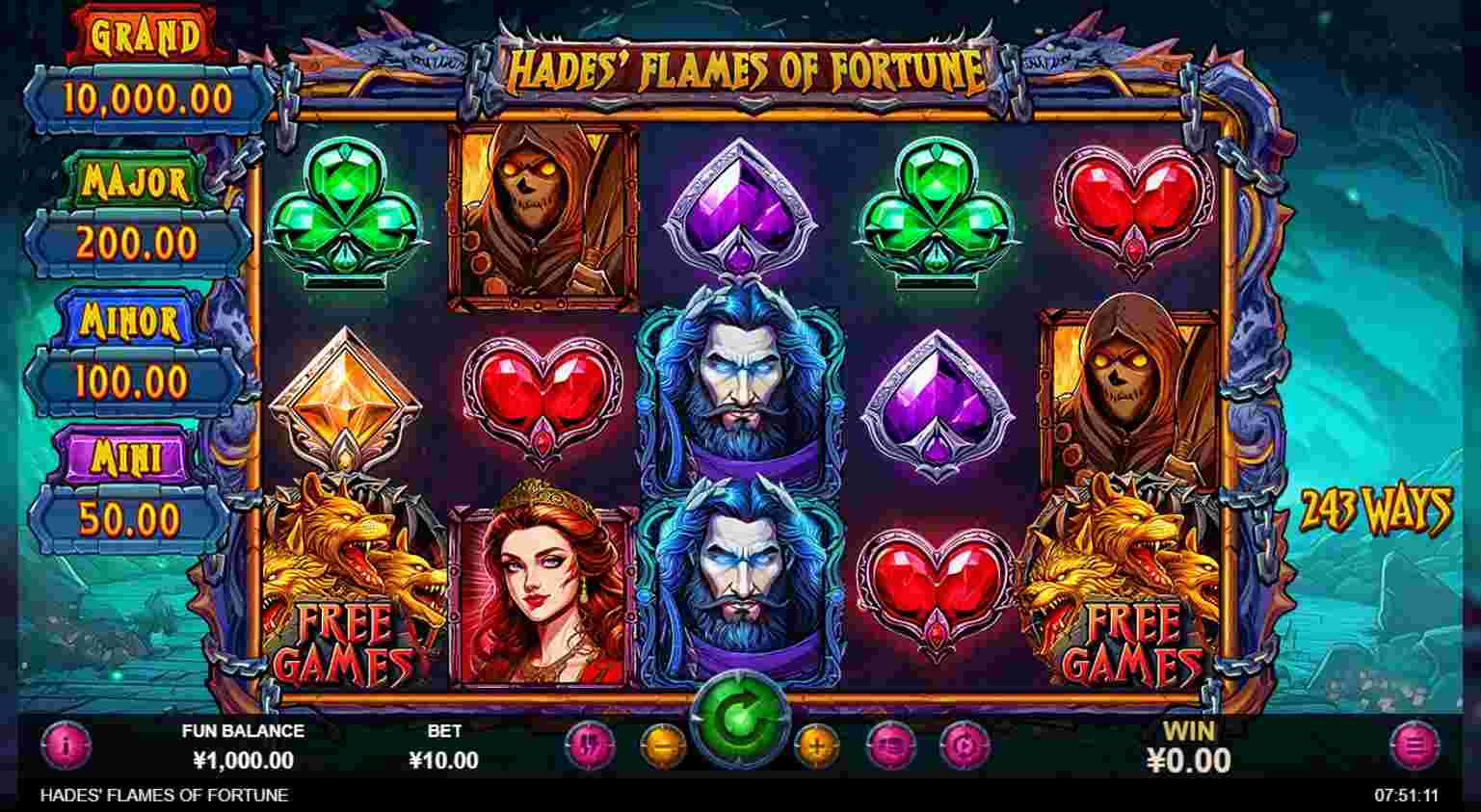 Hades' Flames of Fortune Theme & Design